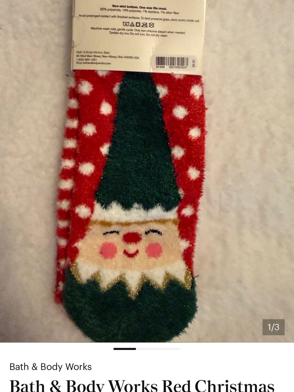 Bath and body works socks 3 pairs shea infused